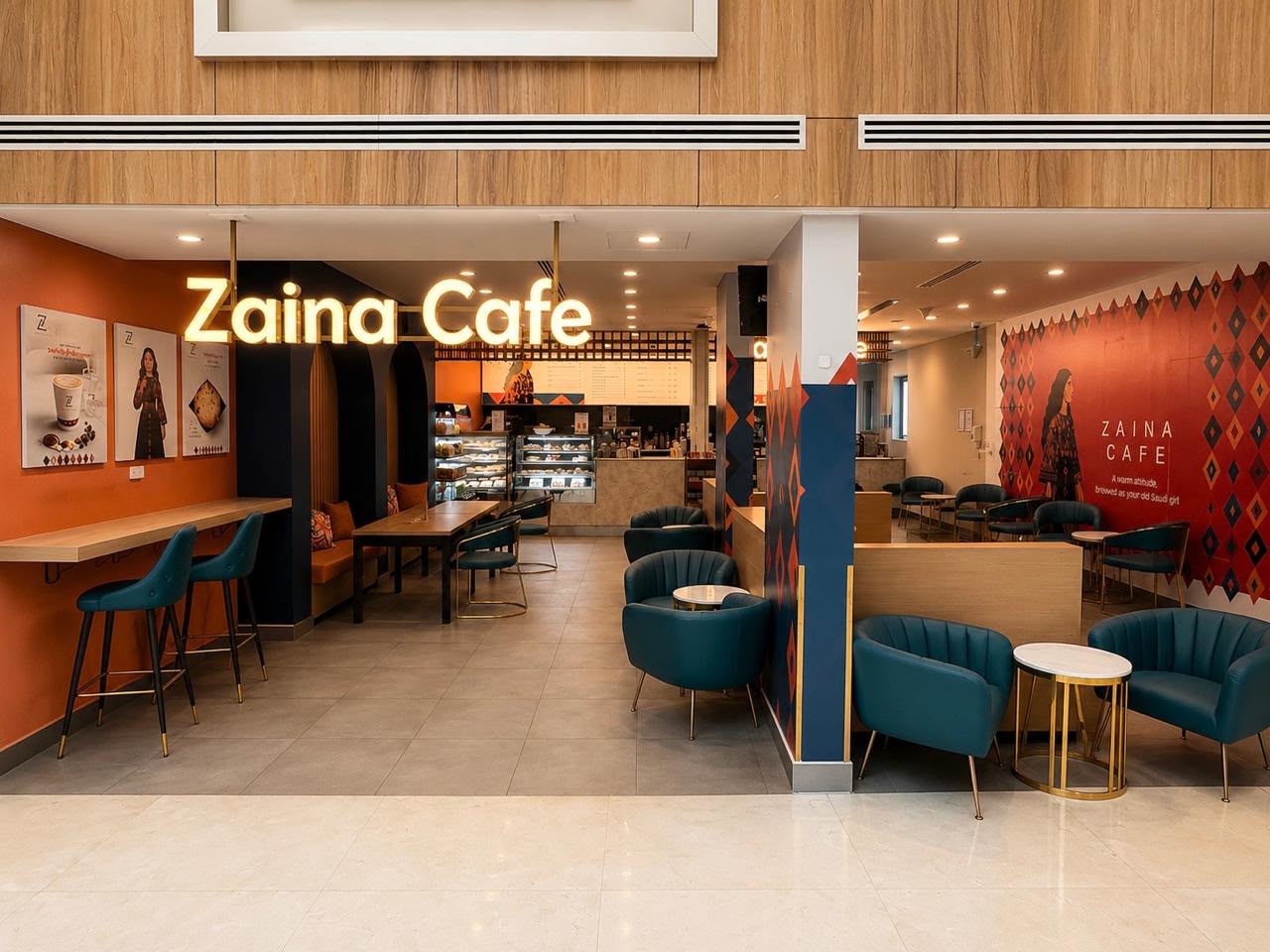 Zaina Café branch storefront